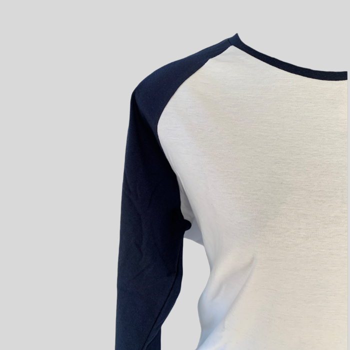 Women's Organic Cotton Long Sleeve Tshirt Two-Tone