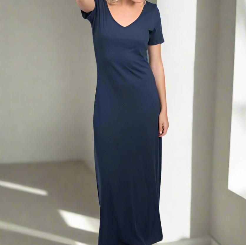 Maxi Vneck Tee Dress