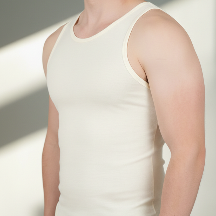Men's Organic Cotton Regular Fit Singlet
