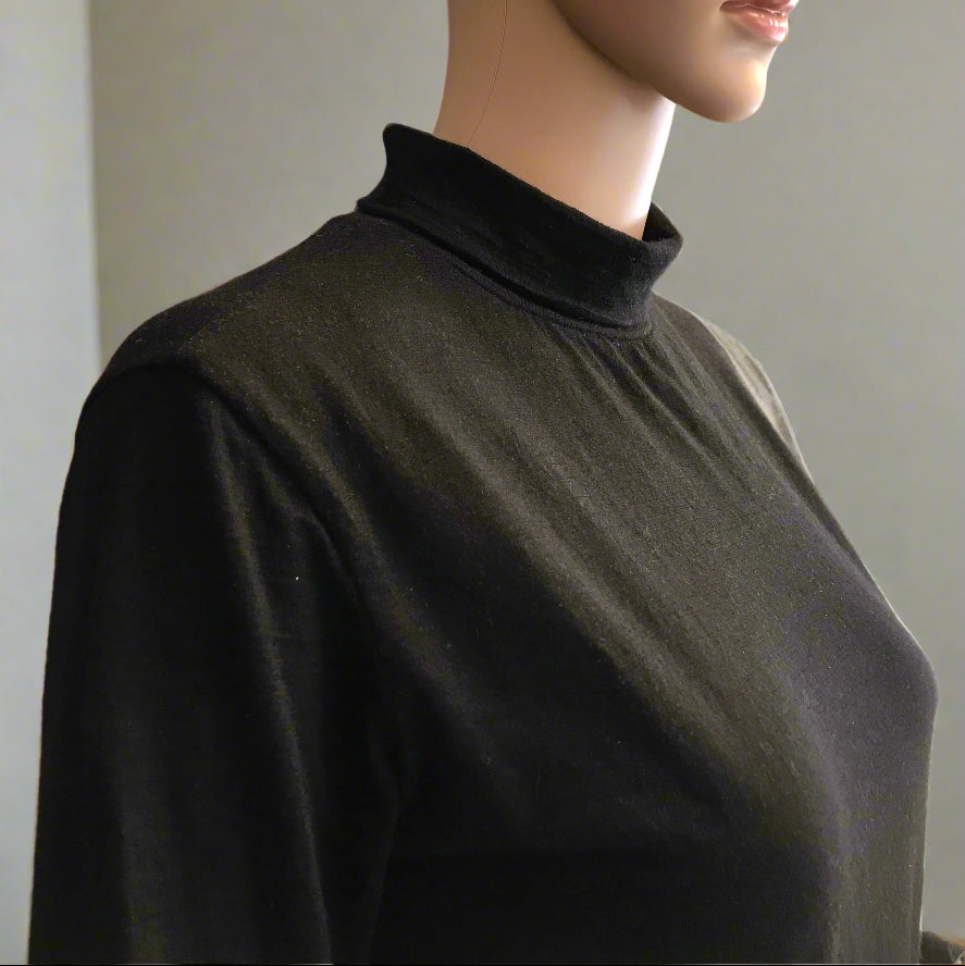 Women's Merino Long Sleeve high neck T-shirt