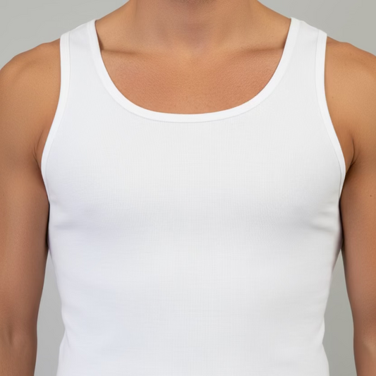 Men's Organic Cotton Ribbed Singlet