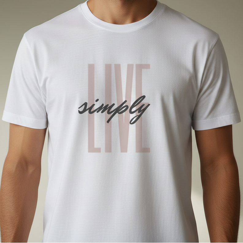 Unisex Organic Cotton Live Simply T-shirt