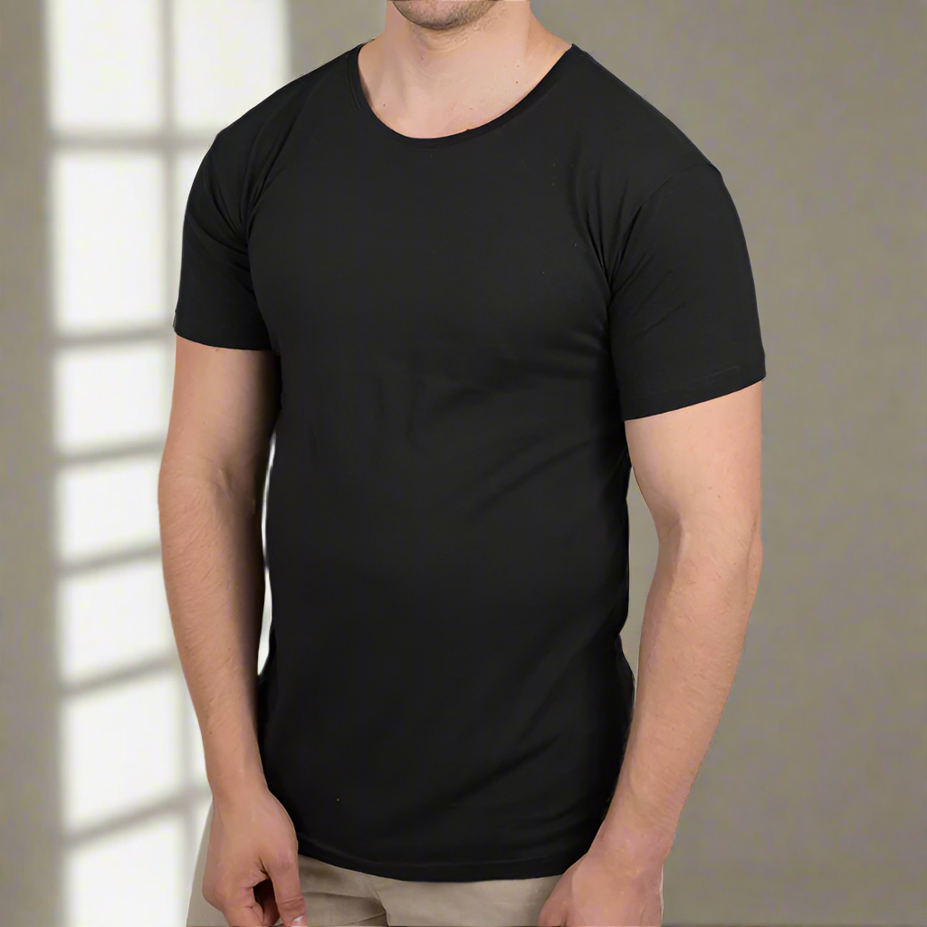 MensBlackShortSleeveTshirt