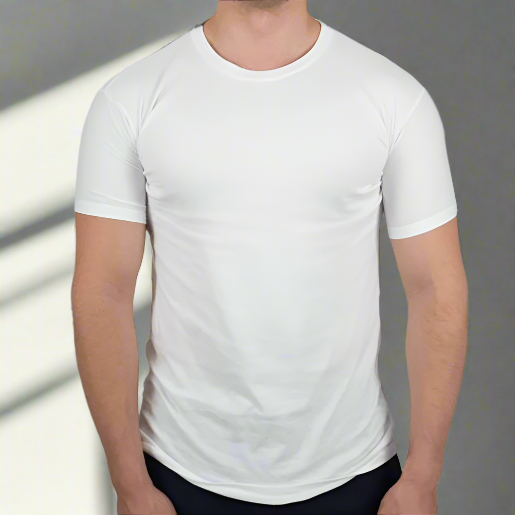 MensWhiteShortSleeveTshirt