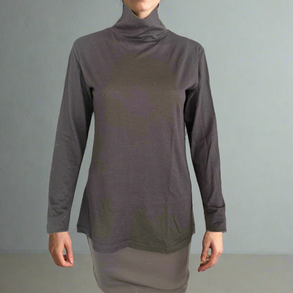 Women's Merino Long Sleeve high neck T-shirt