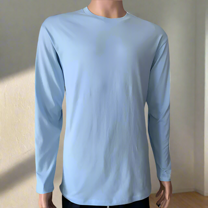 LongSleeveUnisexLightbluet-shirt