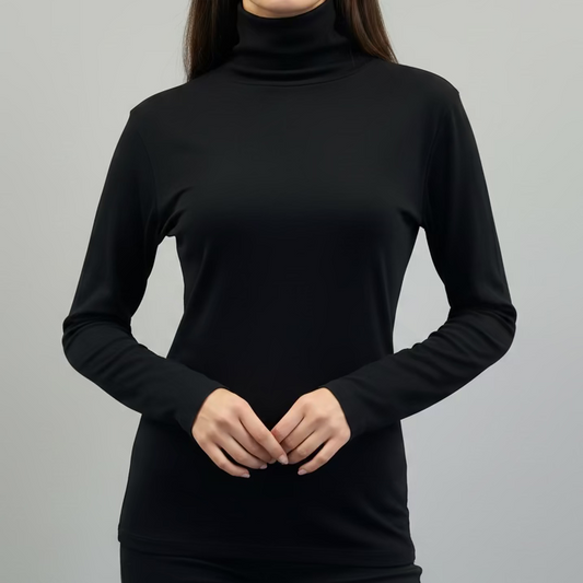 Merino_Rib_T-shirt._Long_Sleeve_High_neck.
