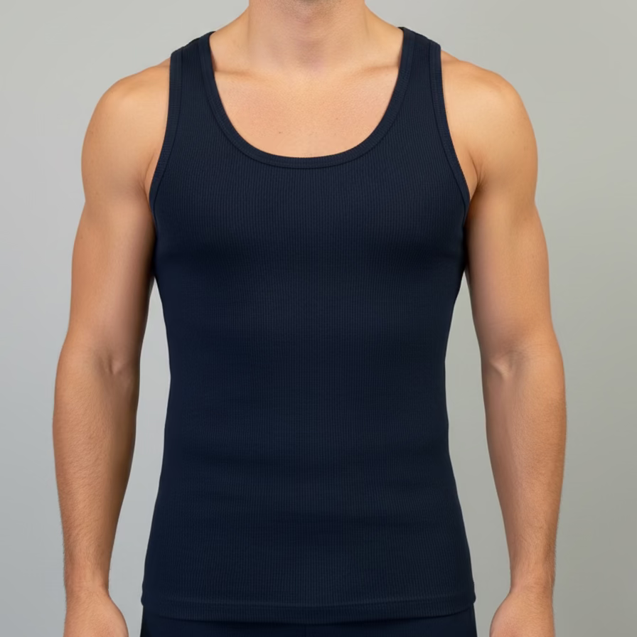 Men's Organic Cotton Ribbed Singlet