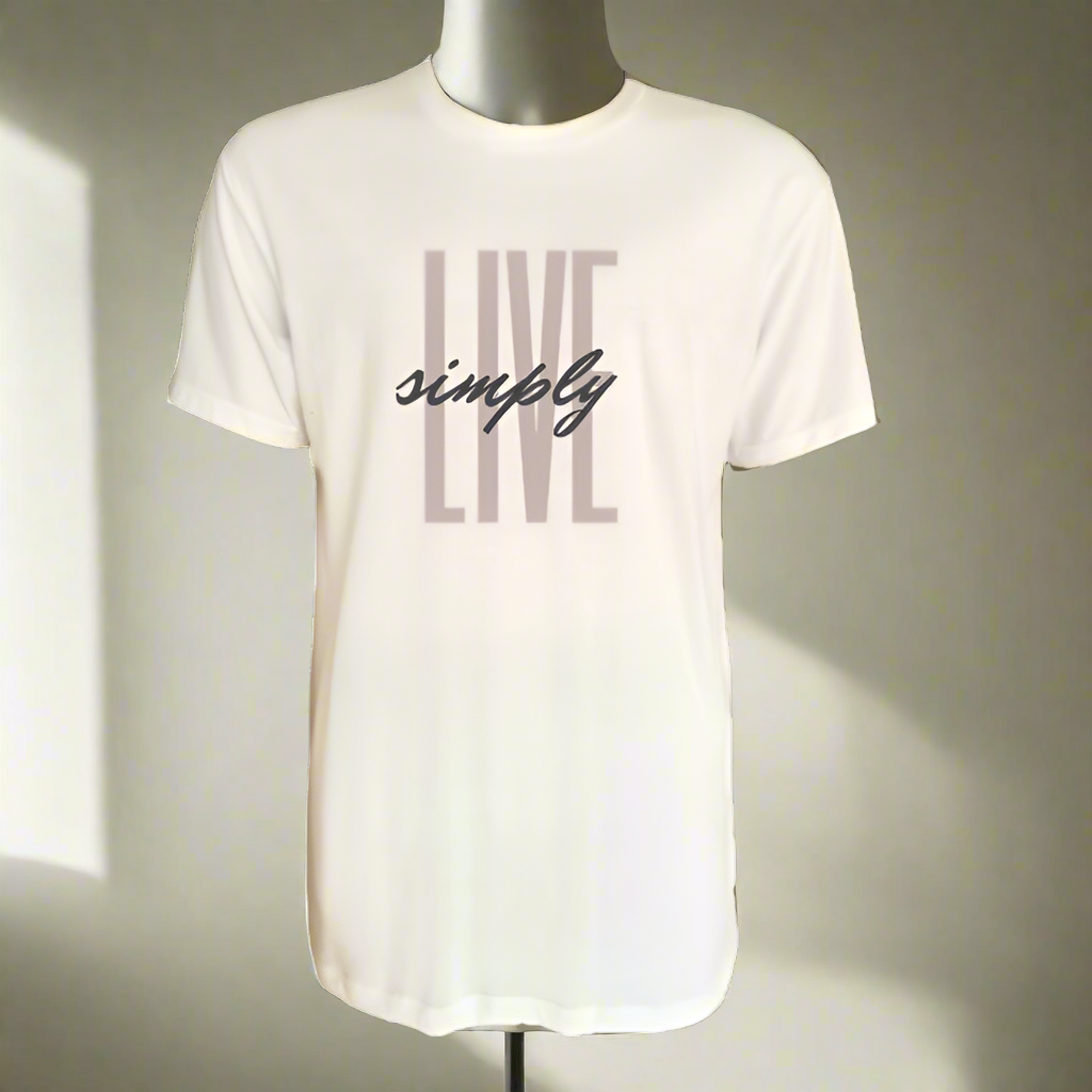 Unisex Organic Cotton Live Simply T-shirt