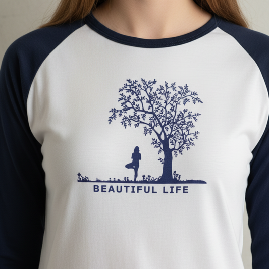 navy raglan t-shirt woman