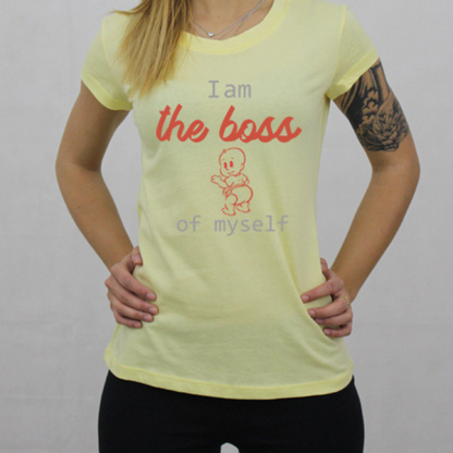 Women's Organic Cotton I Am the Boss T-shirt