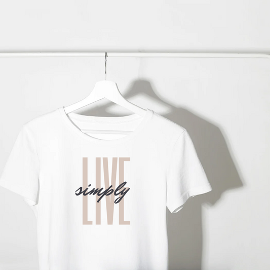 Unisex Organic Cotton Live Simply T-shirt