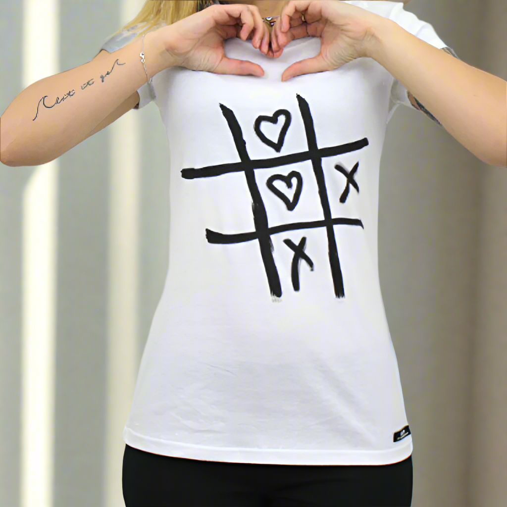 Women's Organic Cotton Cross & Heart T-shirt