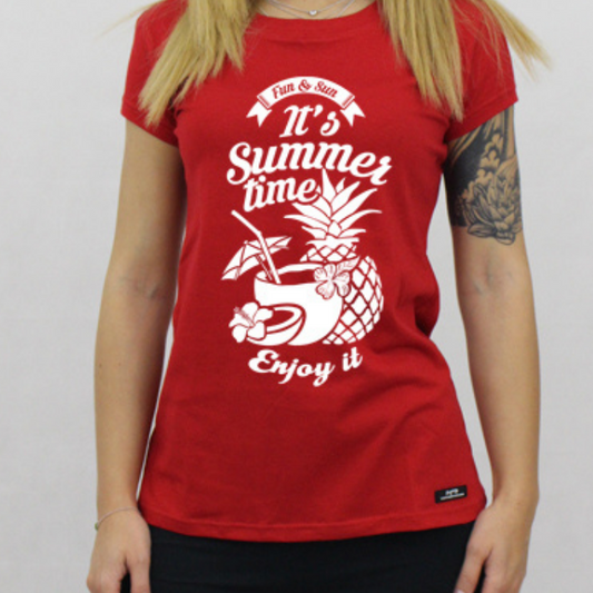 Women's Organic Cotton It's Summer Time T-shirt